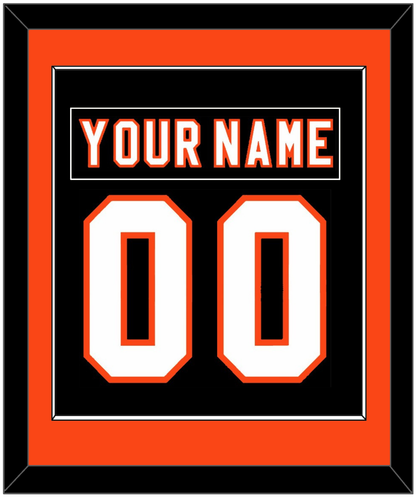 Philadelphia Nameplate & Number (Back) Combined - Road/Home Black (1997-2007) - Essential Tier 2