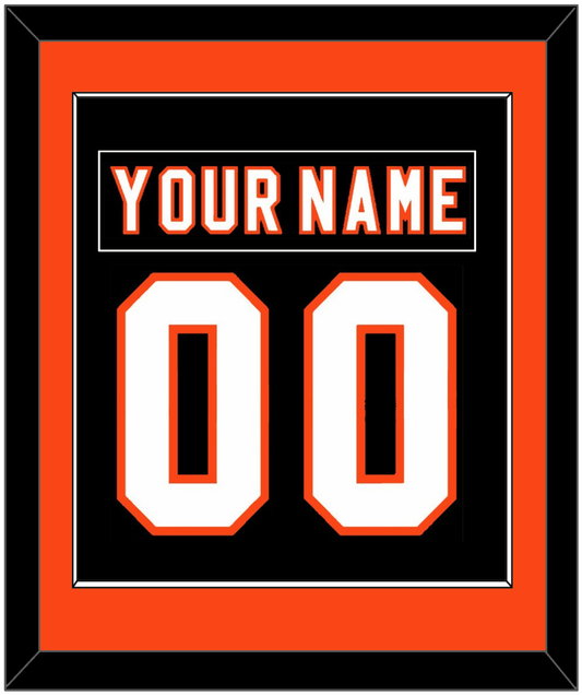 Philadelphia Nameplate & Number (Back) Combined - Road/Home Black (1997-2007) - Essential Tier 2