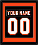 Philadelphia Nameplate & Number (Back) Combined - Home Black (2007-2010) - Single Mat 2