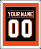 Philadelphia Nameplate & Number (Back) Combined - Home Black (2007-2010) - Single Mat 2