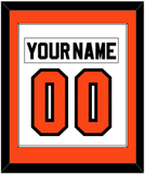 Philadelphia Nameplate & Number (Back) Combined - Road White (2007-2010) - Single Mat 1
