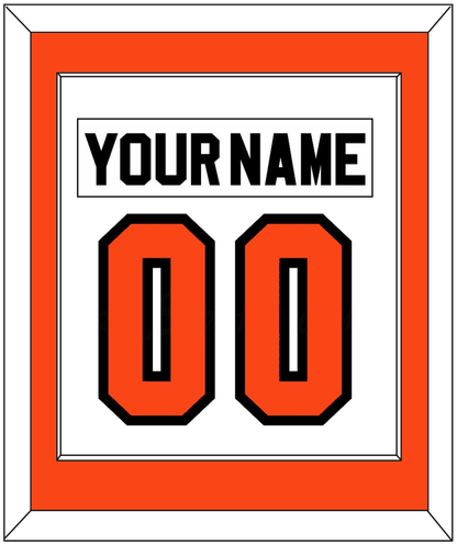 Philadelphia Nameplate & Number (Back) Combined - Home White (1983-2007) - Essential Tier 1