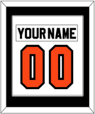 Philadelphia Nameplate & Number (Back) Combined - Road White (2007-2010) - Single Mat 2