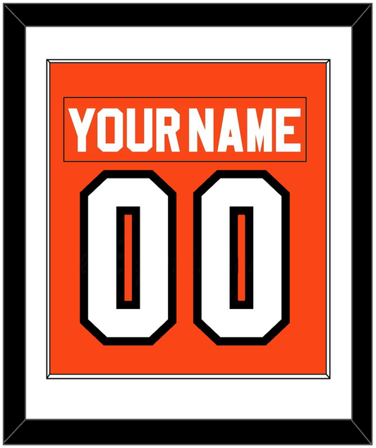 Philadelphia Nameplate & Number (Back) Combined - Road Orange (1983-2001) - Essential Tier 1