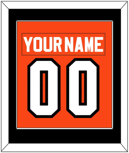 Philadelphia Nameplate & Number (Back) Combined - Road Orange (1977-1983) - Essential Tier 2