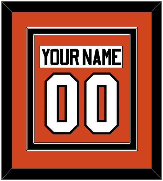 Philadelphia Nameplate & Number (Back) Combined - Home Orange - Signature Tier 2