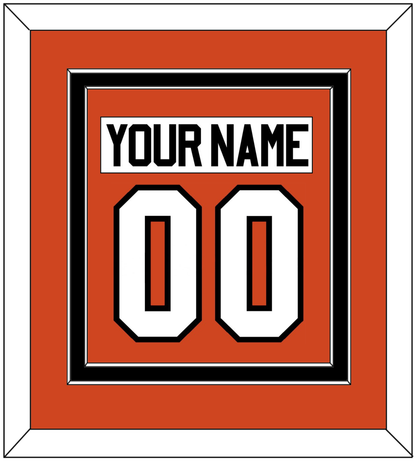 Philadelphia Nameplate & Number (Back) Combined - Home Orange - Signature Tier 2