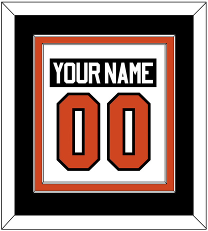 Philadelphia Nameplate & Number (Back) Combined - Road White - Signature Tier 3