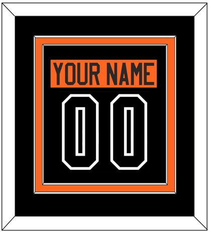 Philadelphia Nameplate & Number (Back) Combined - Alternate Black - Signature Tier 2
