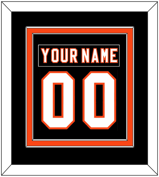 Philadelphia Nameplate & Number (Back) Combined - Road/Home Black (1997-2007) - Signature Tier 2