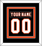 Philadelphia Nameplate & Number (Back) Combined - Home Black (2007-2010) - Double Mat 2