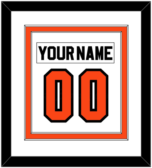 Philadelphia Nameplate & Number (Back) Combined - Home White (1983-2007) - Signature Tier 1