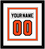 Philadelphia Nameplate & Number (Back) Combined - Home White (1972-1983) - Double Mat 1