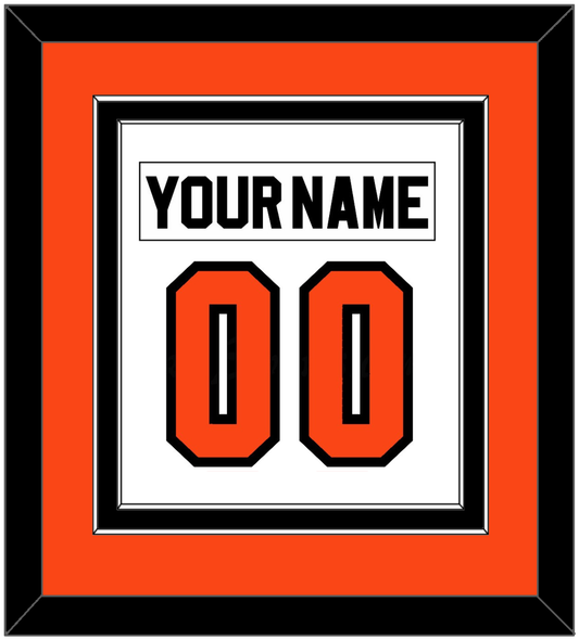 Philadelphia Nameplate & Number (Back) Combined - Home White (1983-2007) - Signature Tier 2