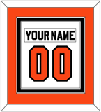 Philadelphia Nameplate & Number (Back) Combined - Home White (1983-2007) - Double Mat 2