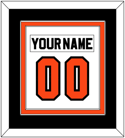 Philadelphia Nameplate & Number (Back) Combined - Home White (1983-2007) - Signature Tier 3