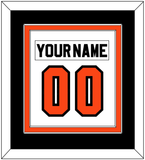 Philadelphia Nameplate & Number (Back) Combined - Road White (2007-2010) - Double Mat 3