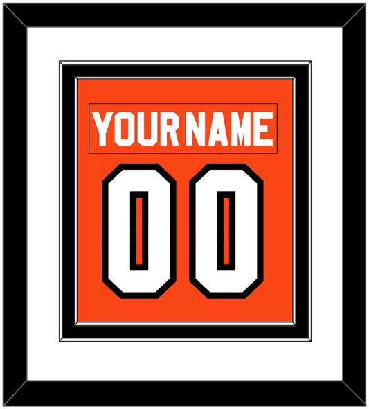 Philadelphia Nameplate & Number (Back) Combined - Road Orange (1983-2001) - Signature Tier 1