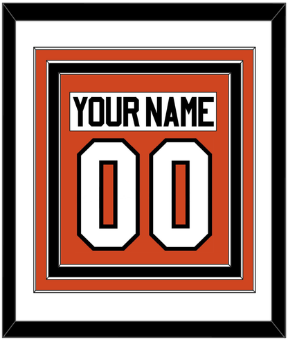 Philadelphia Nameplate & Number (Back) Combined - Home Orange - Premier Tier 1