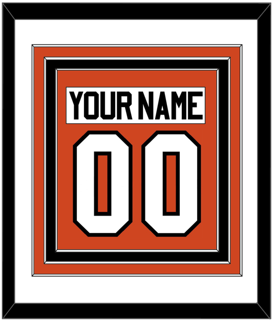 Philadelphia Nameplate & Number (Back) Combined - Home Orange - Premier Tier 1