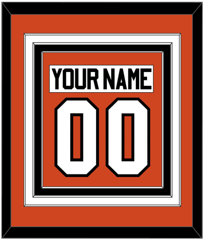 Philadelphia Nameplate & Number (Back) Combined - Home Orange - Premier Tier 2