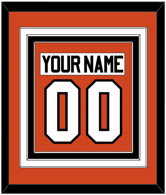 Philadelphia Nameplate & Number (Back) Combined - Home Orange - Premier Tier 2