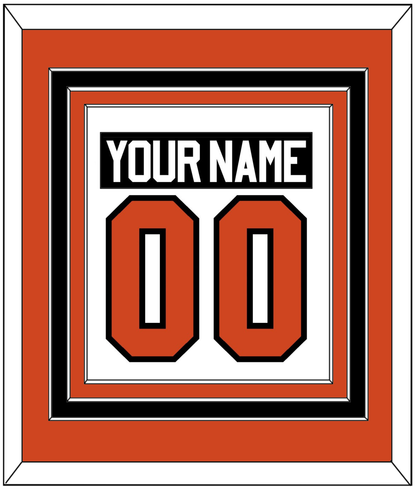 Philadelphia Nameplate & Number (Back) Combined - Road White - Premier Tier 2