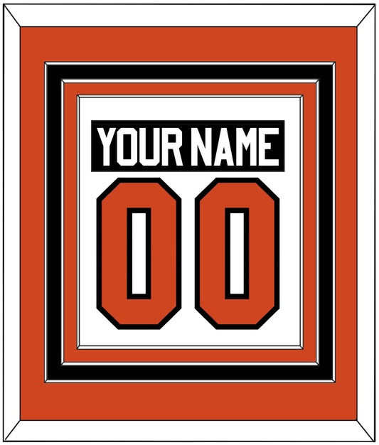 Philadelphia Nameplate & Number (Back) Combined - Road White - Premier Tier 2