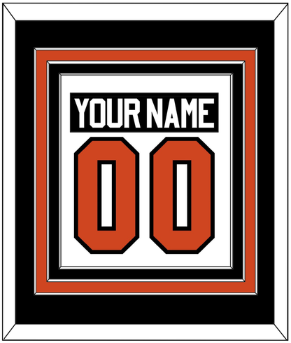 Philadelphia Nameplate & Number (Back) Combined - Road White - Premier Tier 3