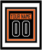 Philadelphia Nameplate & Number (Back) Combined - Alternate Black - Triple Mat 1