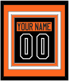 Philadelphia Nameplate & Number (Back) Combined - Alternate Black - Triple Mat 3