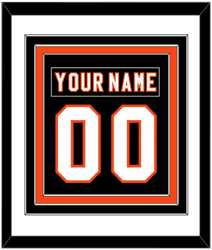 Philadelphia Nameplate & Number (Back) Combined - Home Black (2007-2010) - Premier Tier 1