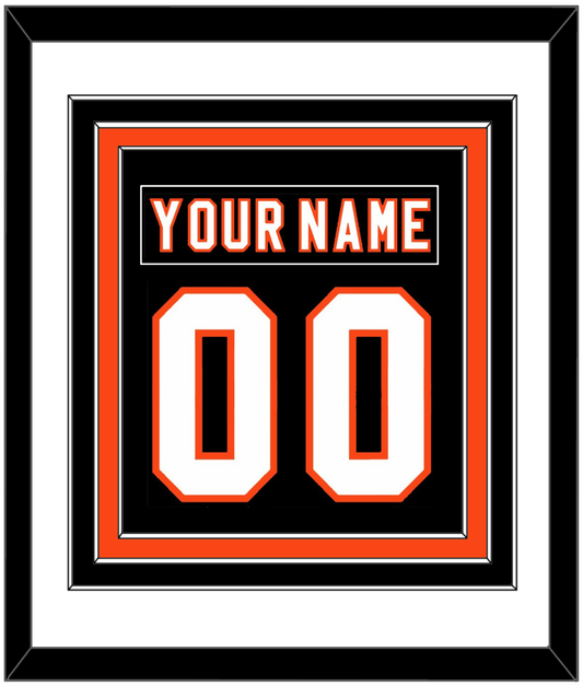 Philadelphia Nameplate & Number (Back) Combined - Road/Home Black (1997-2007) - Premier Tier 1
