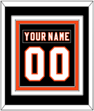 Philadelphia Nameplate & Number (Back) Combined - Home Black (2007-2010) - Triple Mat 2