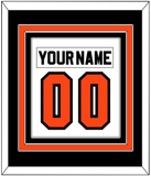 Philadelphia Nameplate & Number (Back) Combined - Road White (2007-2010) - Triple Mat 3