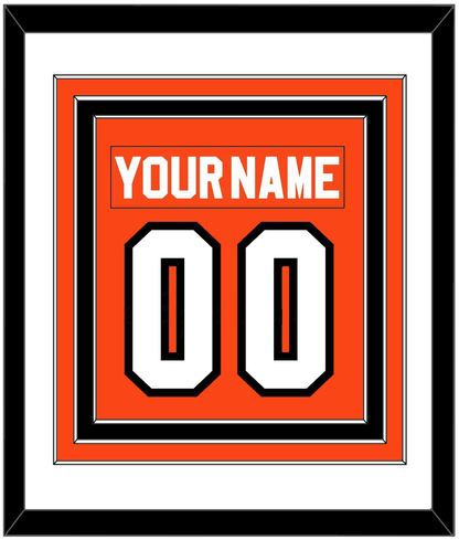 Philadelphia Nameplate & Number (Back) Combined - Road Orange (1983-2001) - Premier Tier 1