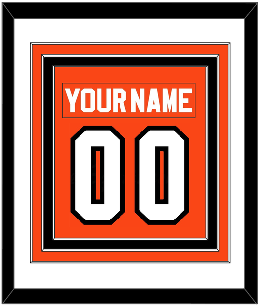 Philadelphia Nameplate & Number (Back) Combined - Road Orange (1983-2001) - Premier Tier 1