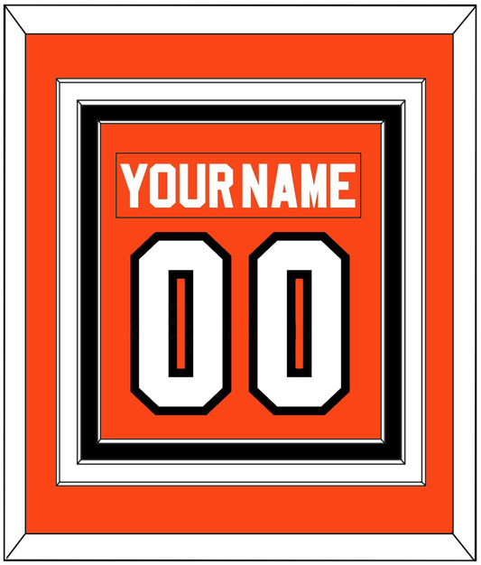 Philadelphia Nameplate & Number (Back) Combined - Road Orange (1983-2001) - Premier Tier 2