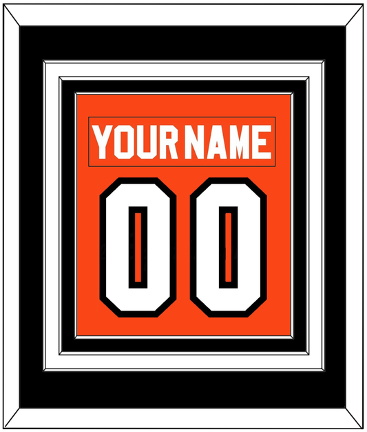 Philadelphia Nameplate & Number (Back) Combined - Road Orange (1983-2001) - Premier Tier 3