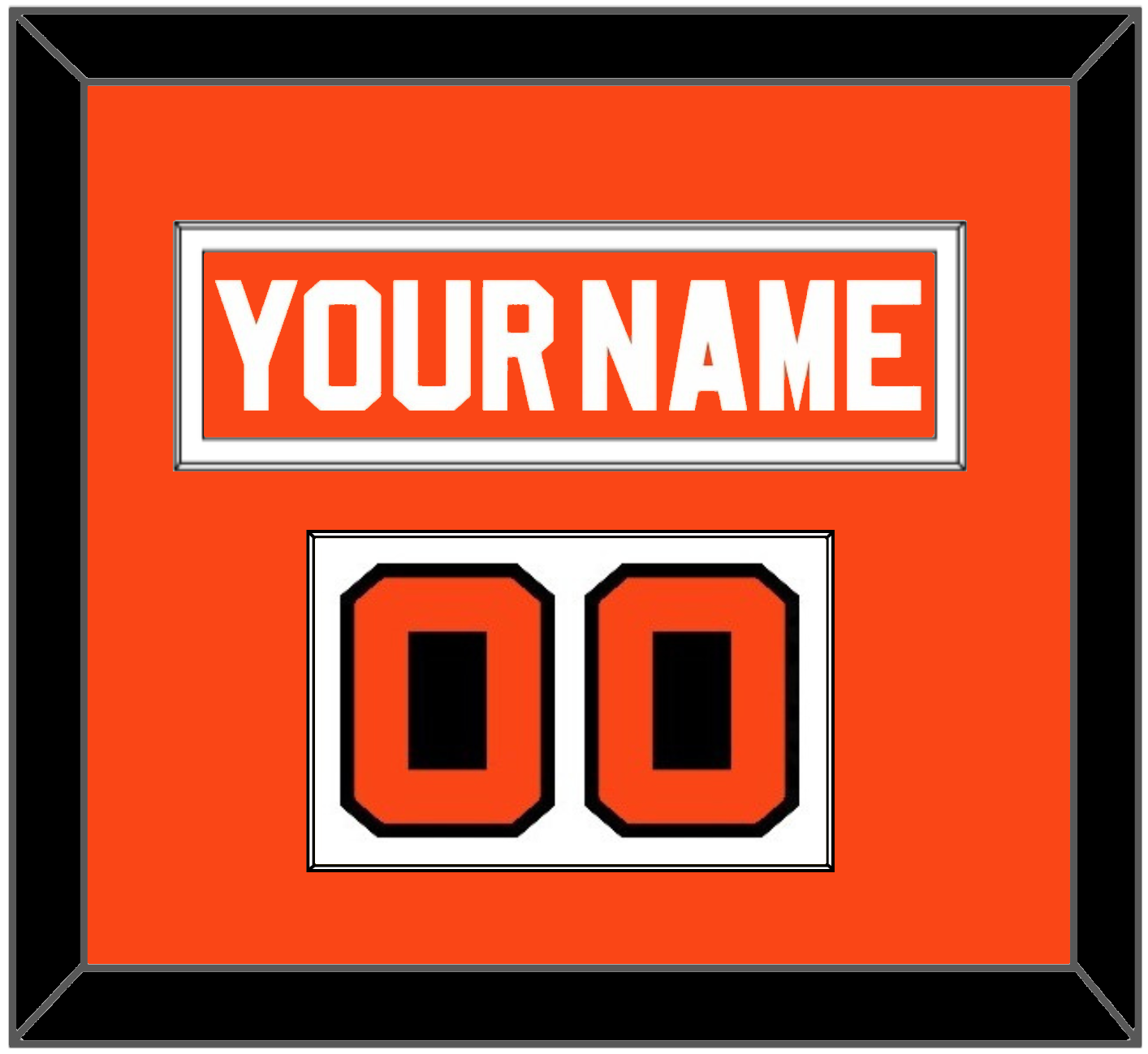 Philadelphia Nameplate & Number (Shoulder) - Road Orange (1977-1983) - Essential Tier 1
