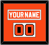 Philadelphia Nameplate & Number (Shoulder) - Road Orange (1977-1983) - Single Mat 1
