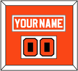 Philadelphia Nameplate & Number (Shoulder) - Road Orange (1977-1983) - Single Mat 1