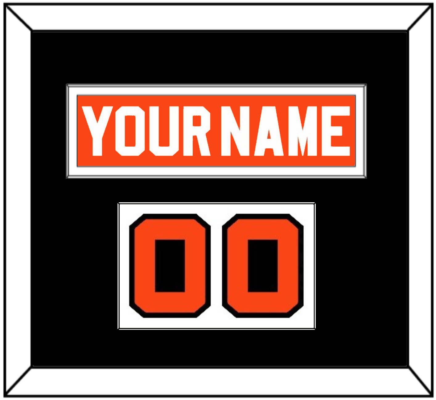 Philadelphia Nameplate & Number (Shoulder) - Road Orange (1977-1983) - Essential Tier 2