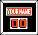 Philadelphia Nameplate & Number (Shoulder) - Road Orange (1977-1983) - Single Mat 2