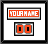 Philadelphia Nameplate & Number (Shoulder) - Road Orange (1977-1983) - Double Mat 2