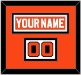 Philadelphia Nameplate & Number (Shoulder) - Road Orange (1977-1983) - Double Mat 4