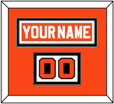 Philadelphia Nameplate & Number (Shoulder) - Road Orange (1977-1983) - Double Mat 4