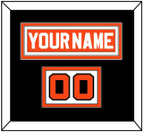 Philadelphia Nameplate & Number (Shoulder) - Road Orange (1977-1983) - Double Mat 5