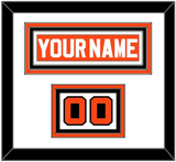 Philadelphia Nameplate & Number (Shoulder) - Road Orange (1977-1983) - Triple Mat 2