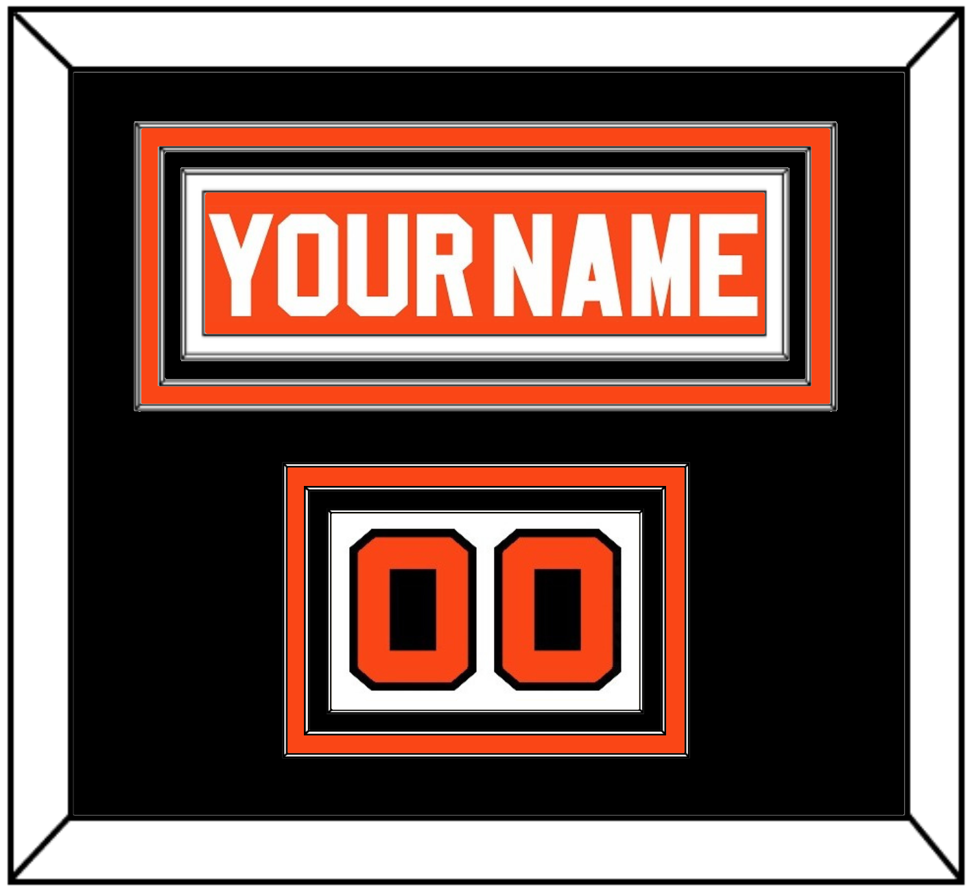 Philadelphia Nameplate & Number (Shoulder) - Road Orange (1977-1983) - Premier Tier 6